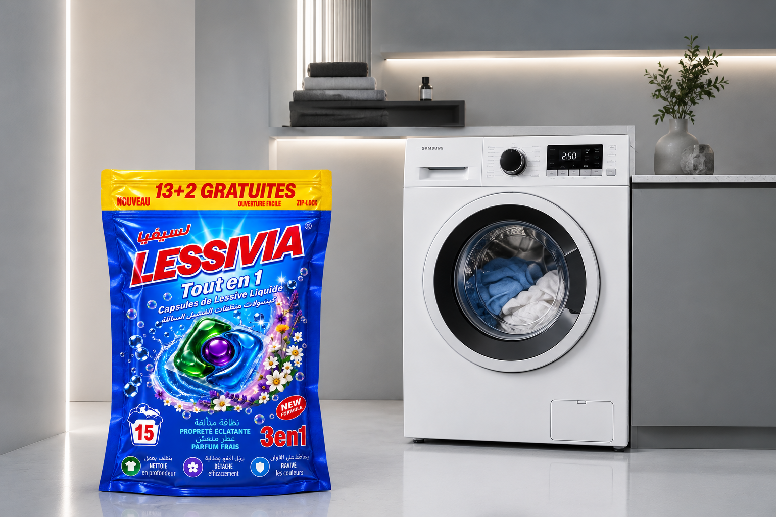 Pack Lessivia lave-linge et machine à laver